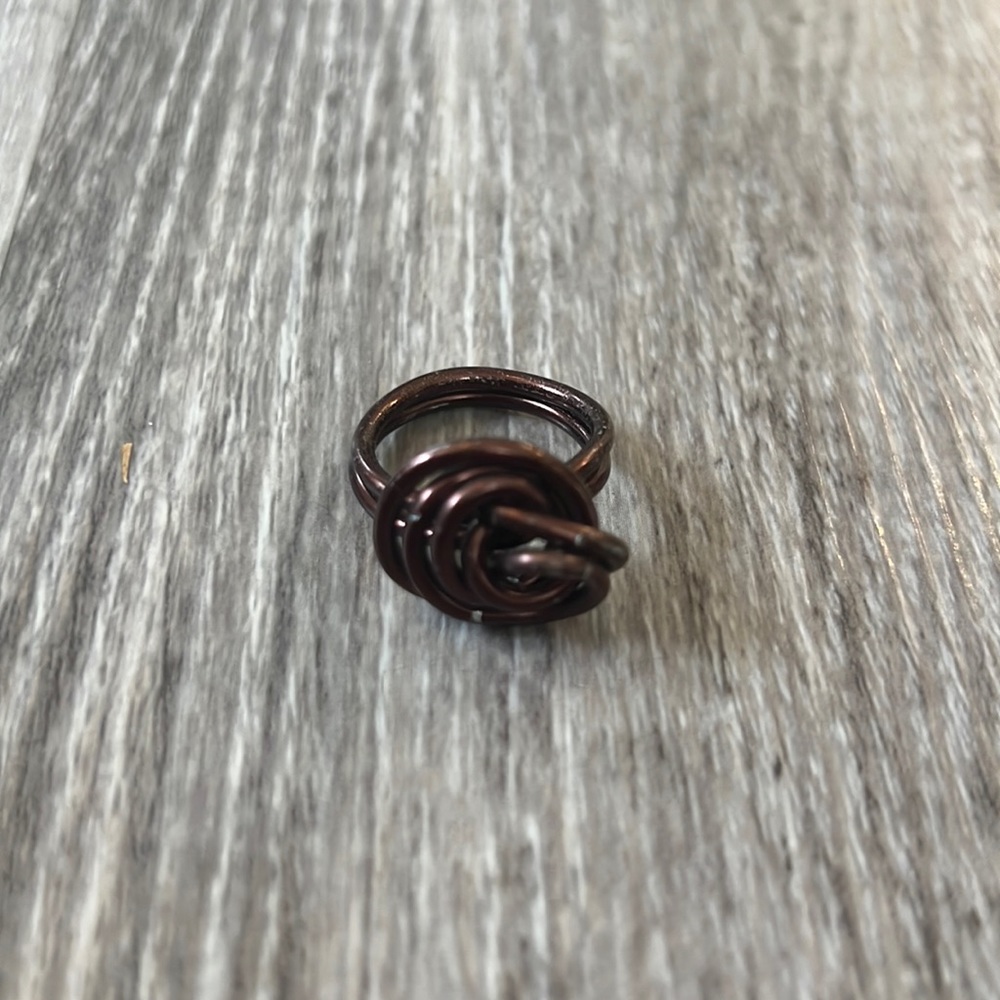 Bronze flower ring